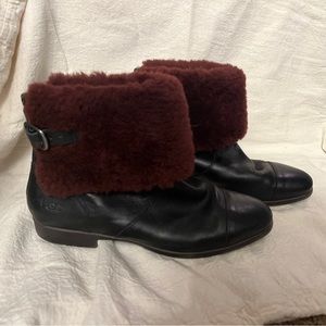 UGG leather booties size 9.5